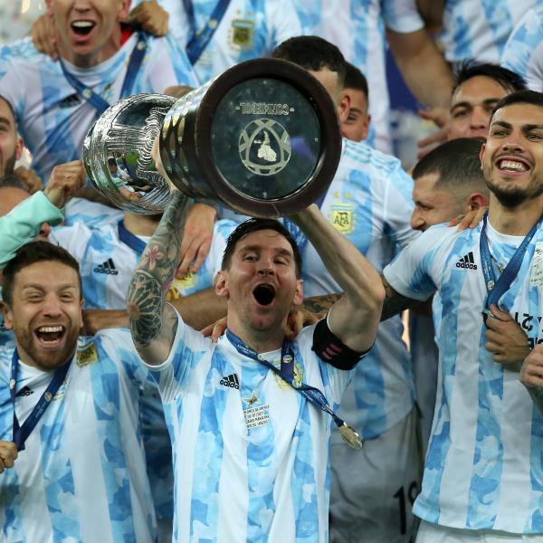 Lionel Messi lifts Argentina's Copa America in 2021