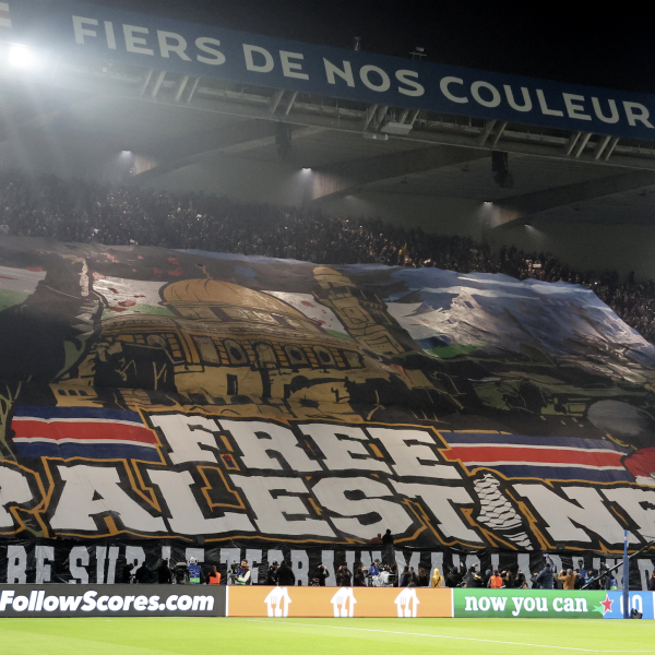 PSG Free Palestine banner