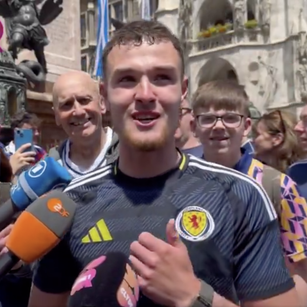 Scotland fan walks to Germany for Euros