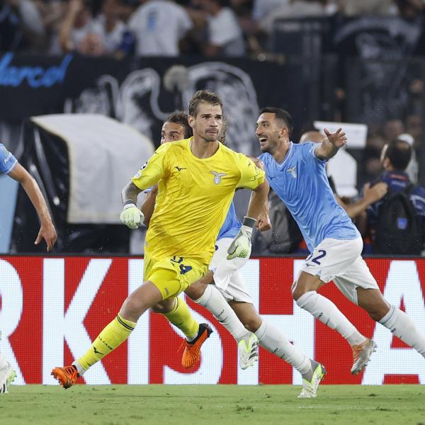 Lazio goalkeeper goal