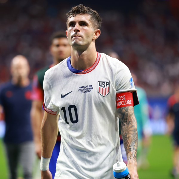 Christian Pulisic leaves the pitch after losing against Panama in the CONMEBOL Copa America USA 2024