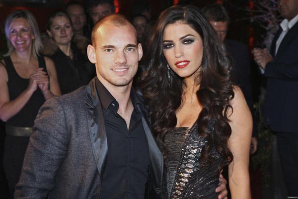 Athletes dating celebrities: Wesley Sneijder & Yolanthe Sneijder-Cabau