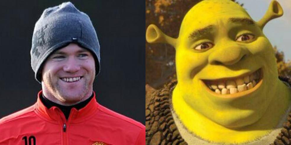 Wayne Rooney Shrek Cartoon