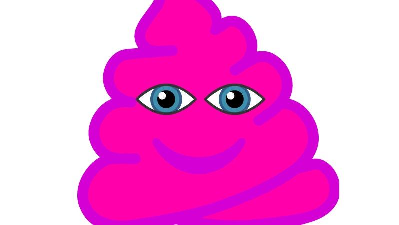 funniest soccer gifts - pink poop emoji