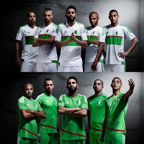 Algeria home and away jerseys
