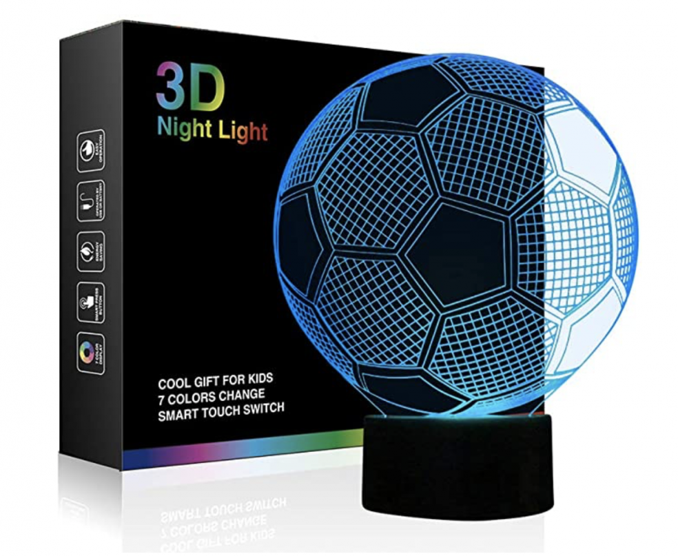 3D Illusion Soccer Lamp