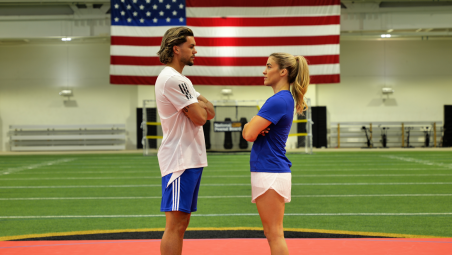Cade Cowell and Helen Maroulis