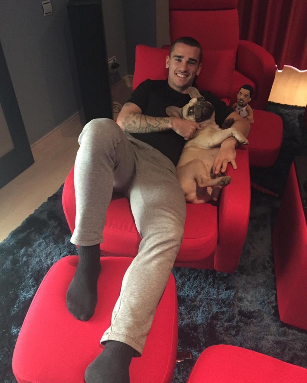 Footballers with Animals