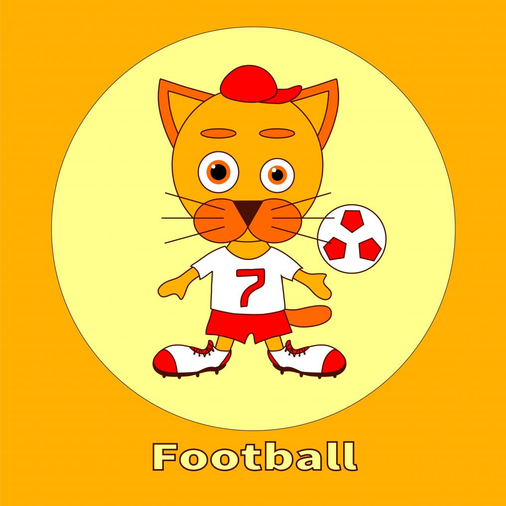 Soccer Cat Toon