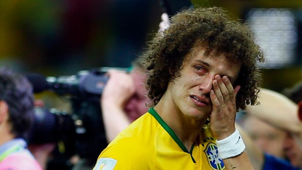 Sad World Cup photos - David Luiz