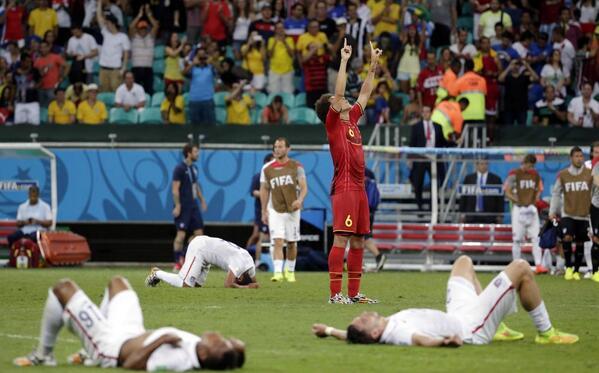 Sad World Cup photos - USA vs. Belgium