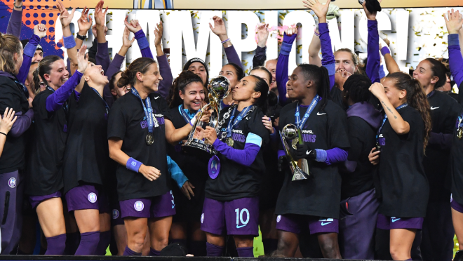 Marta lifts NWSL Championship trophy with Orlando Pride