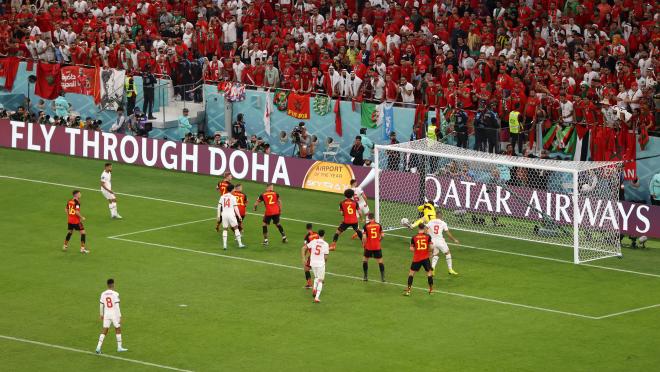 Abdelhamid Sabiri scores outrageous free kick as Morocco beats Belgium