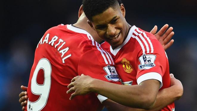 Anthony Martial and Marcus Rashford