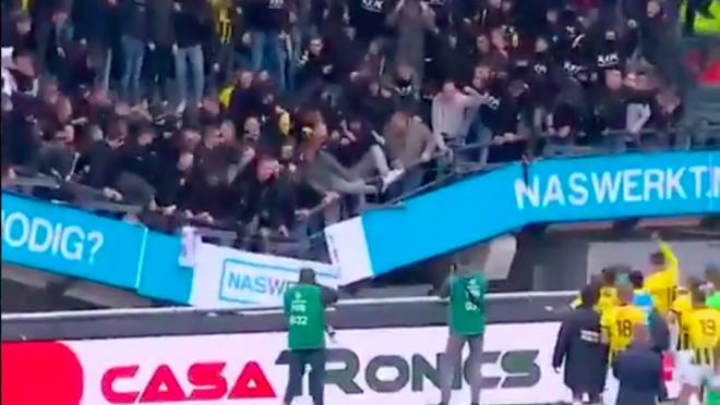 Vitesse stand collapses NEC Goffertstadion