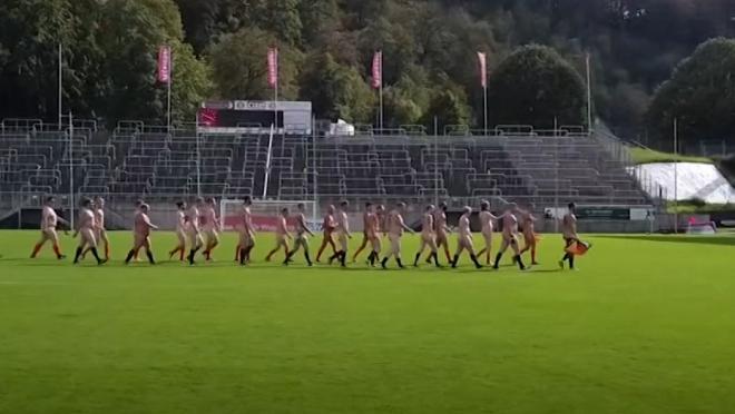 Naked International Friendly Held To Protest FIFA