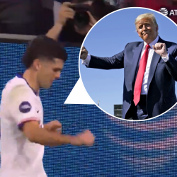 Christian Pulisic Trump celebration