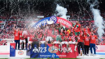 PSV lift 2023/24 Eredivisie title