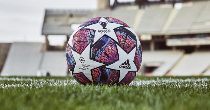 red champions league ball