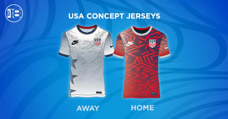 The18's Concept USMNT World Cup Jersey For Home, Away