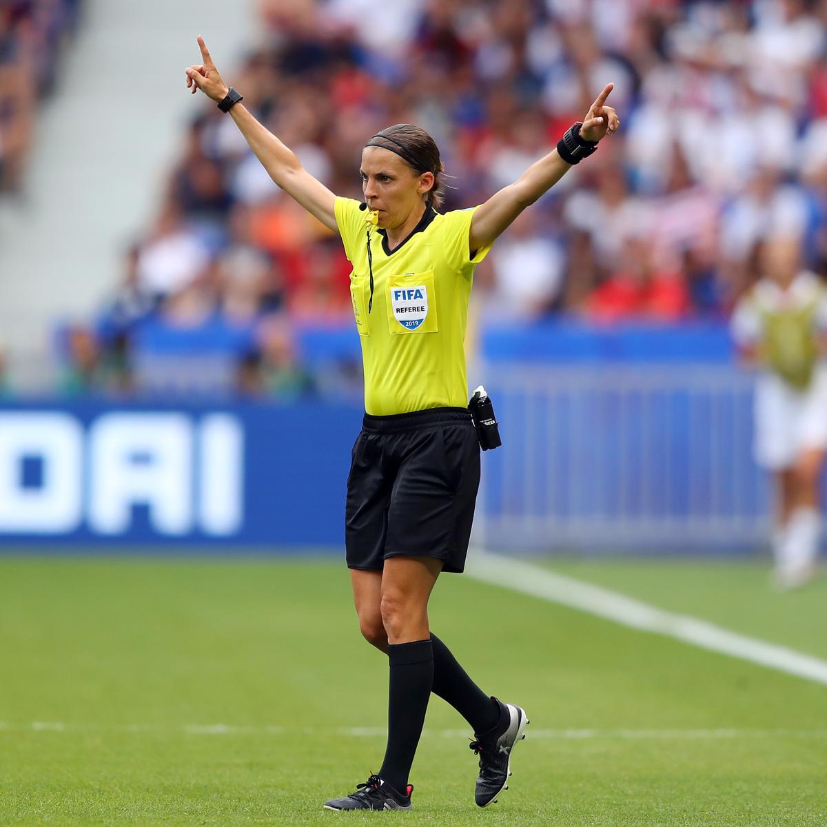 Stéphanie Frappart leads the first all-female officiating crew in men's World Cup history