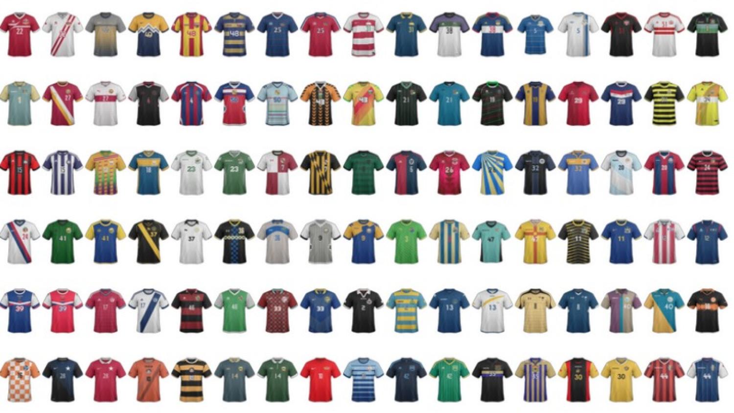 all soccer uniforms