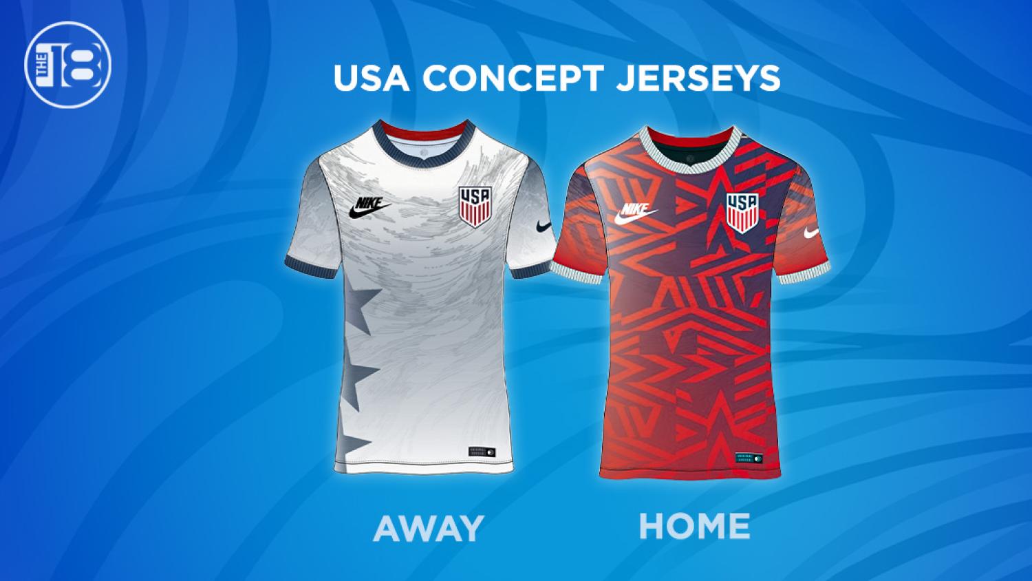The18's Concept USMNT World Cup Jersey For Home, Away