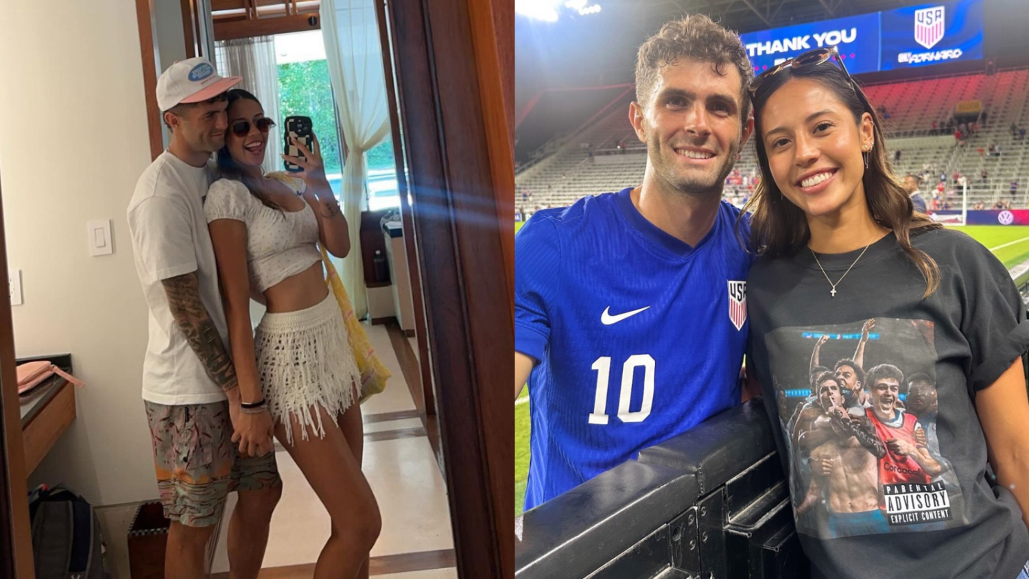 Christian Pulisic girlfriend Alexa Melton wears iconic Pulisic t-shirt ...