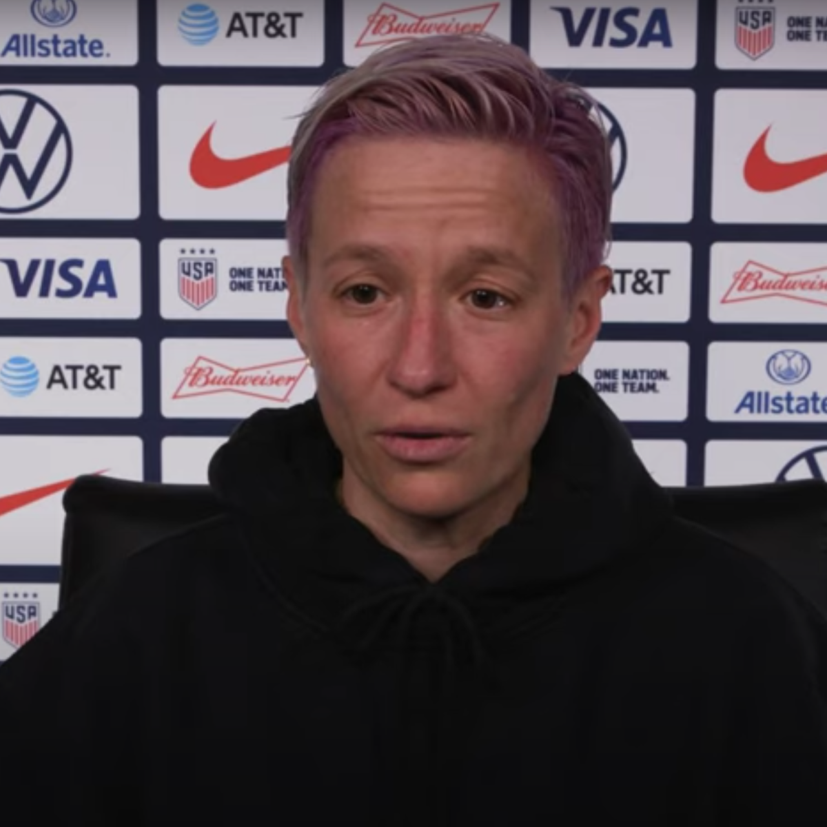 Megan Rapinoe speaks about the U.S. Capitol terrorist attack