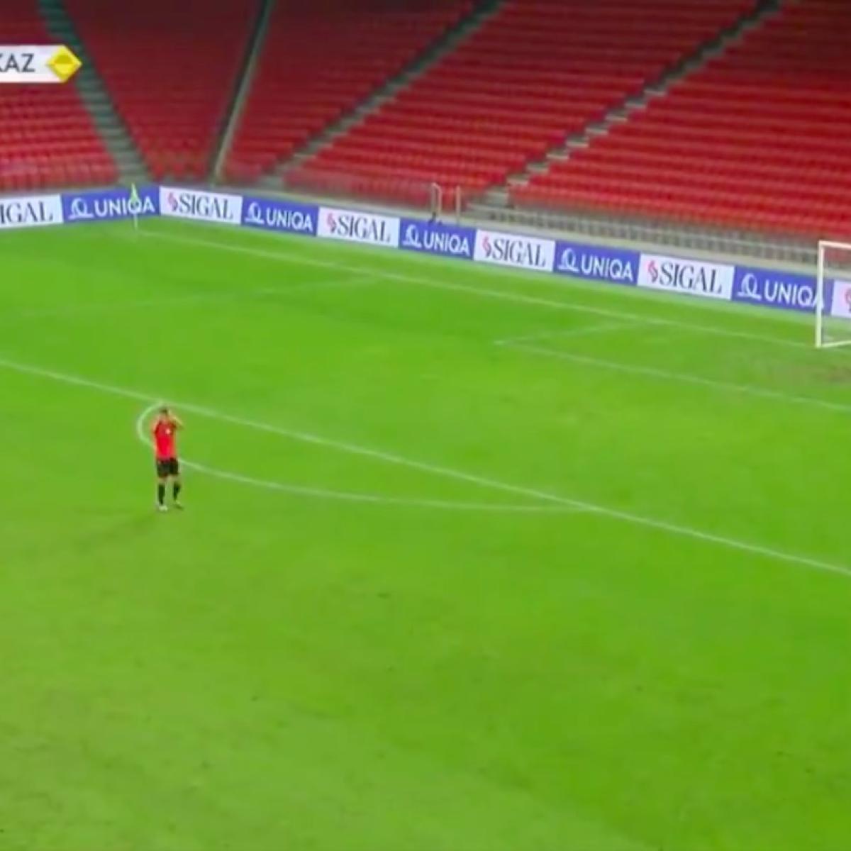 Aybol Abiken goal from kickoff