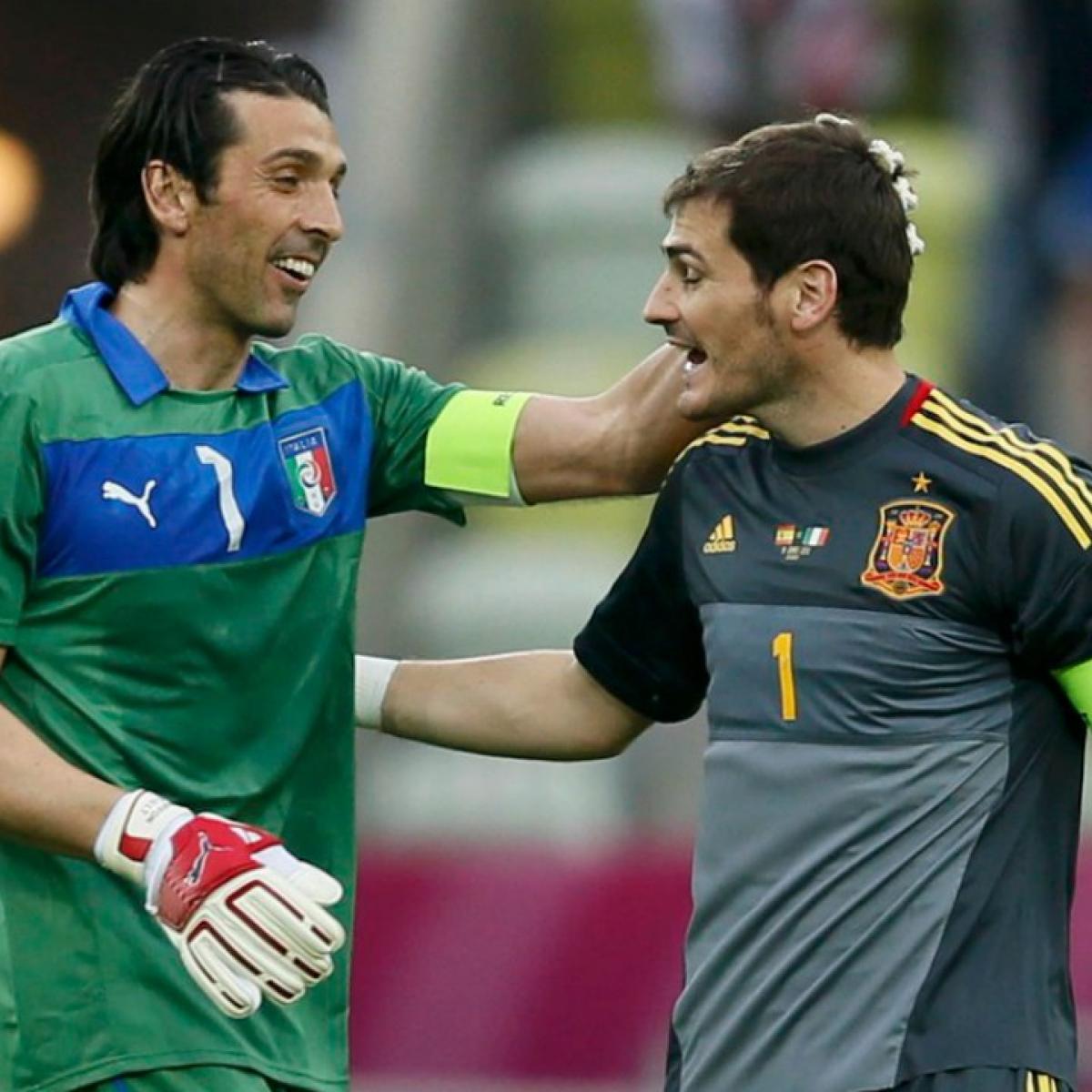 Iker Casillas and Gianluigi Buffon