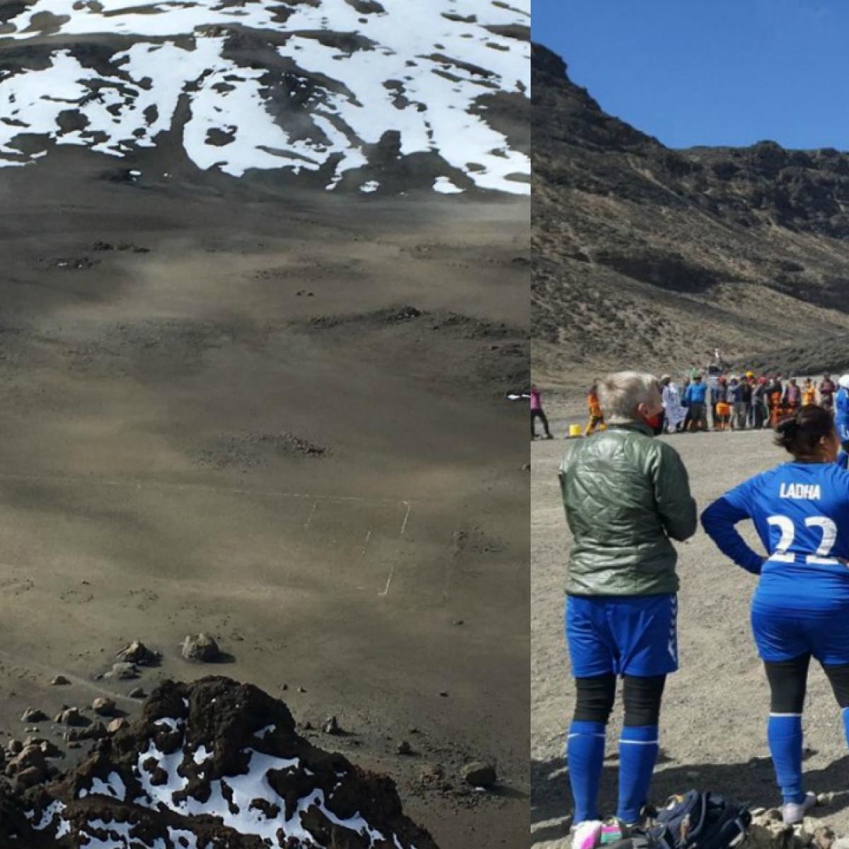 Soccer on Mount Kilimanjaro