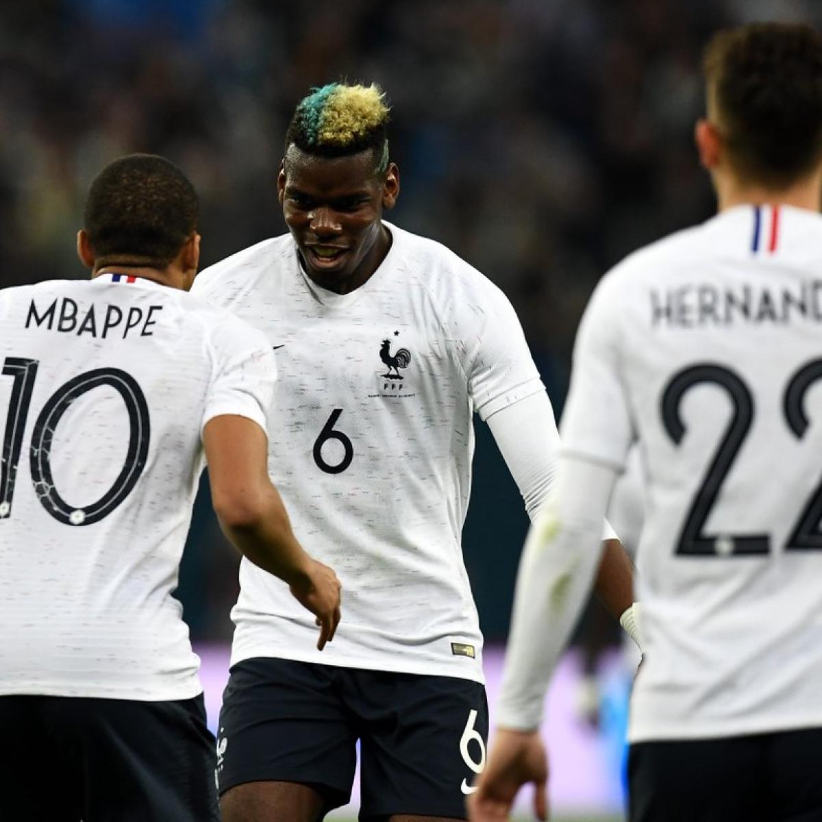 Paul Pogba free kick vs Russia