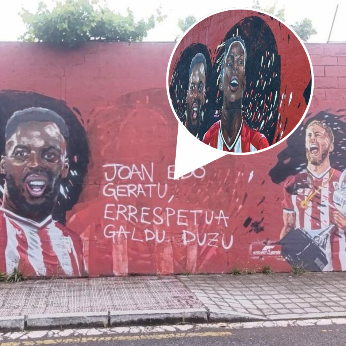 Nico Williams mural defaced