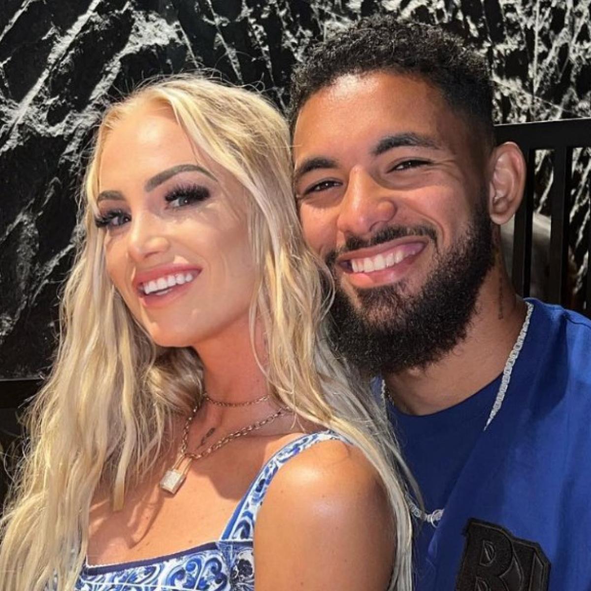 Douglas Luiz and Alisha Lehmann