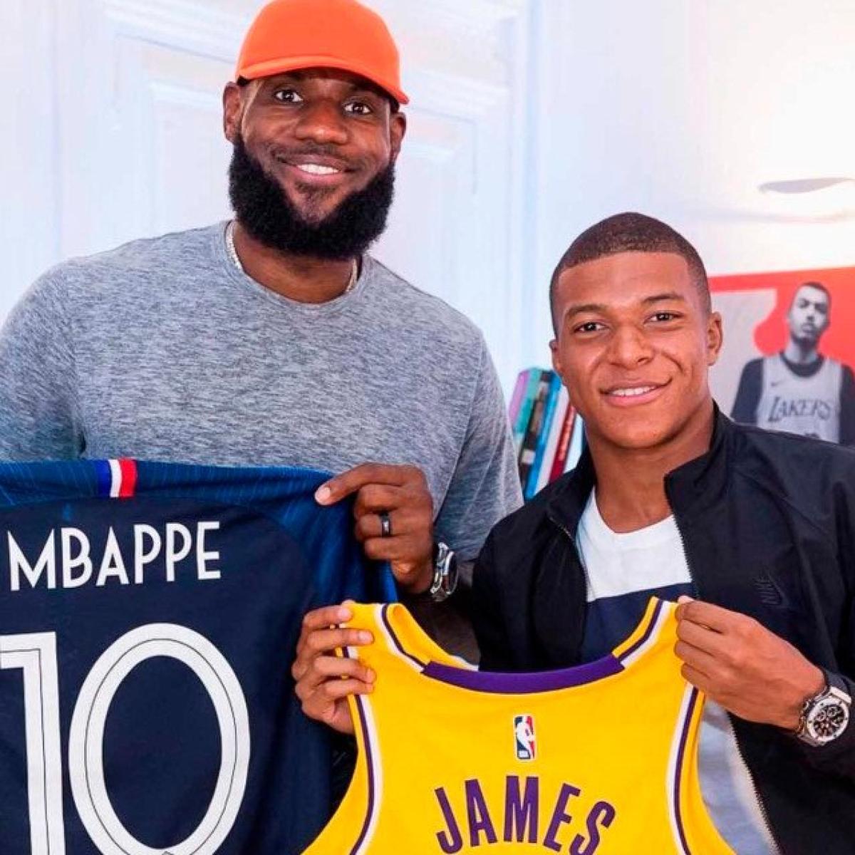 Kylian Mbappe and LeBron James