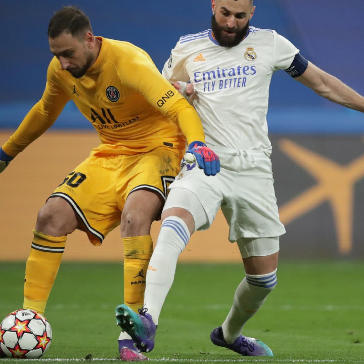 Benzema foul on Donnarumma