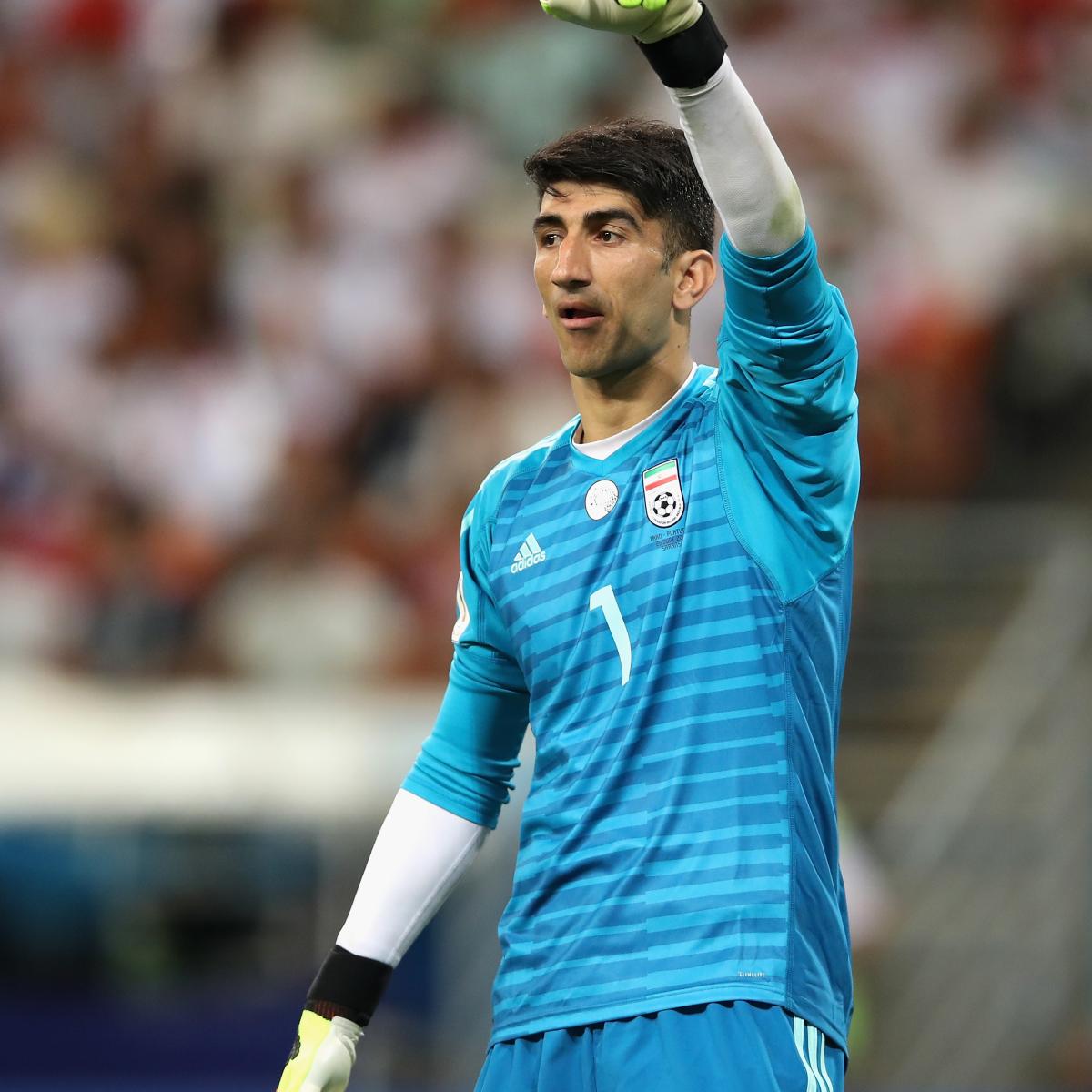 Alireza Beiranvand throw