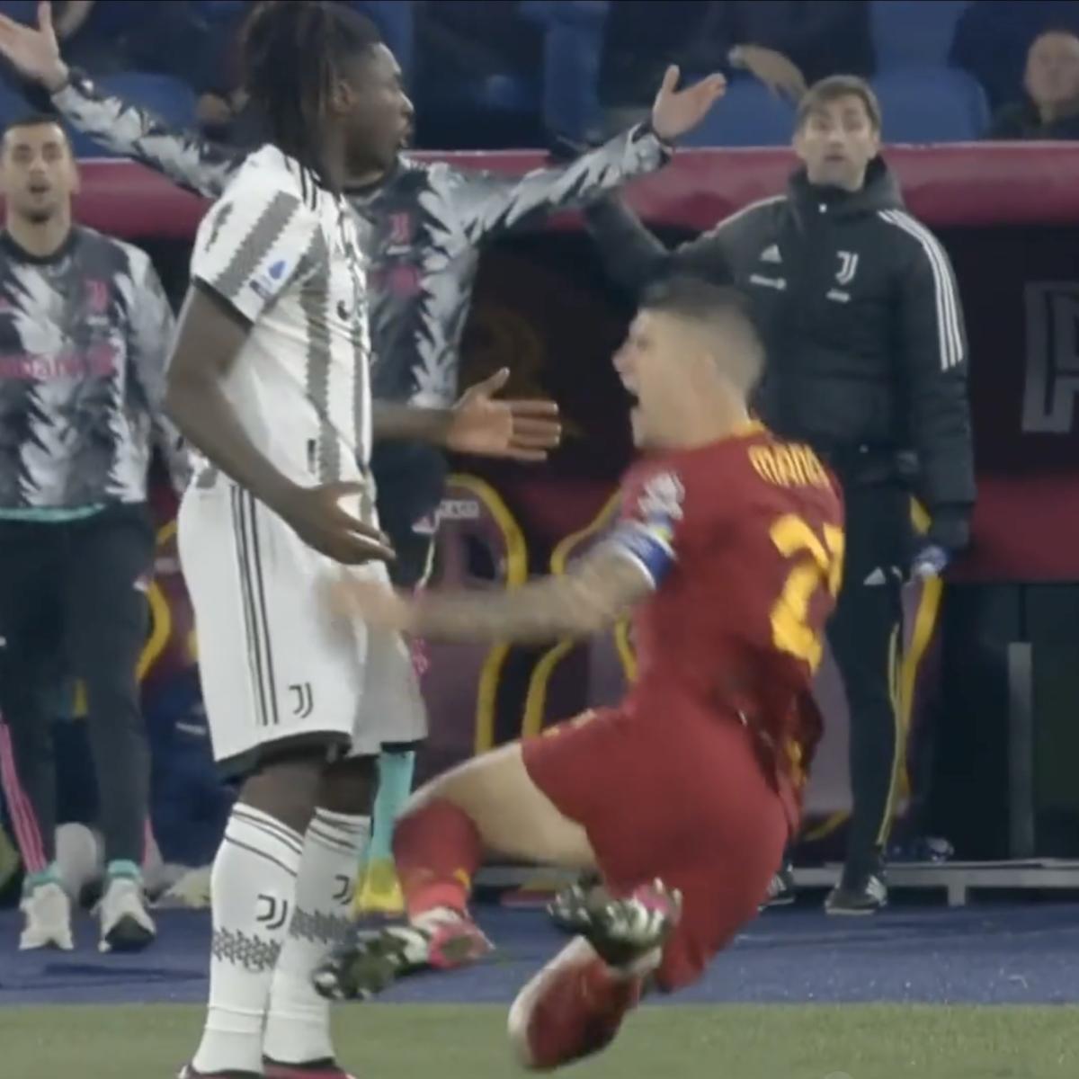 Moise Kean red card after 40 seconds