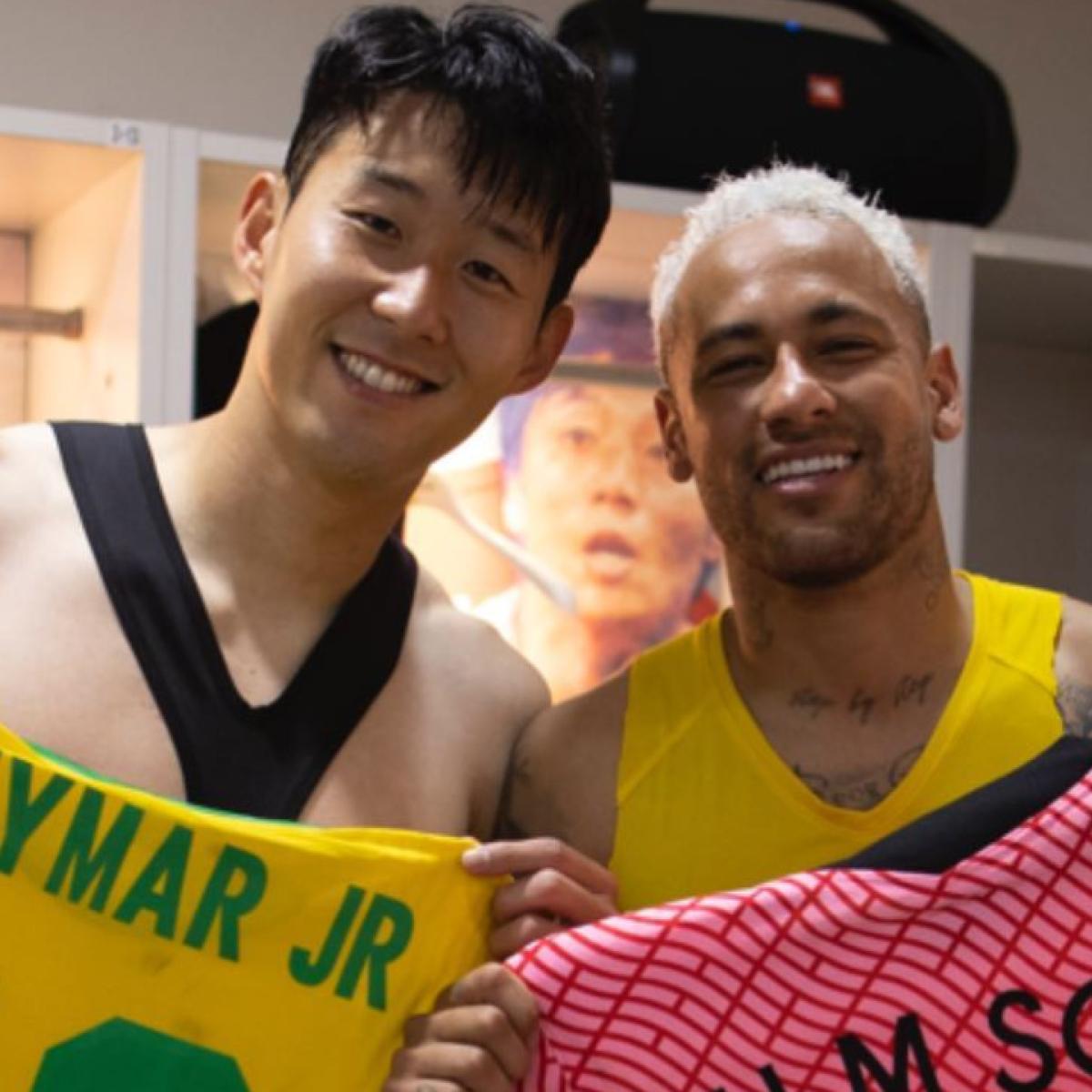 Neymar and Son Heung-min