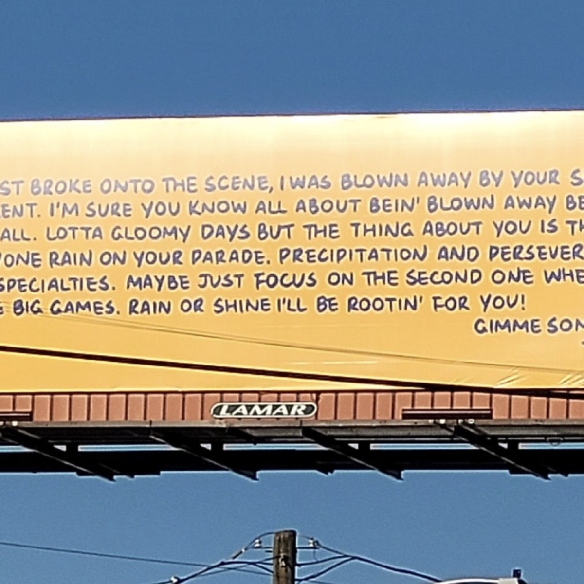 Ted Lasso puts up billboards to support the USMNT