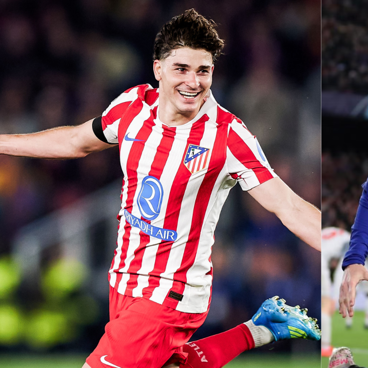 Julián Alvarez free kick vs Lionel Messi free kick