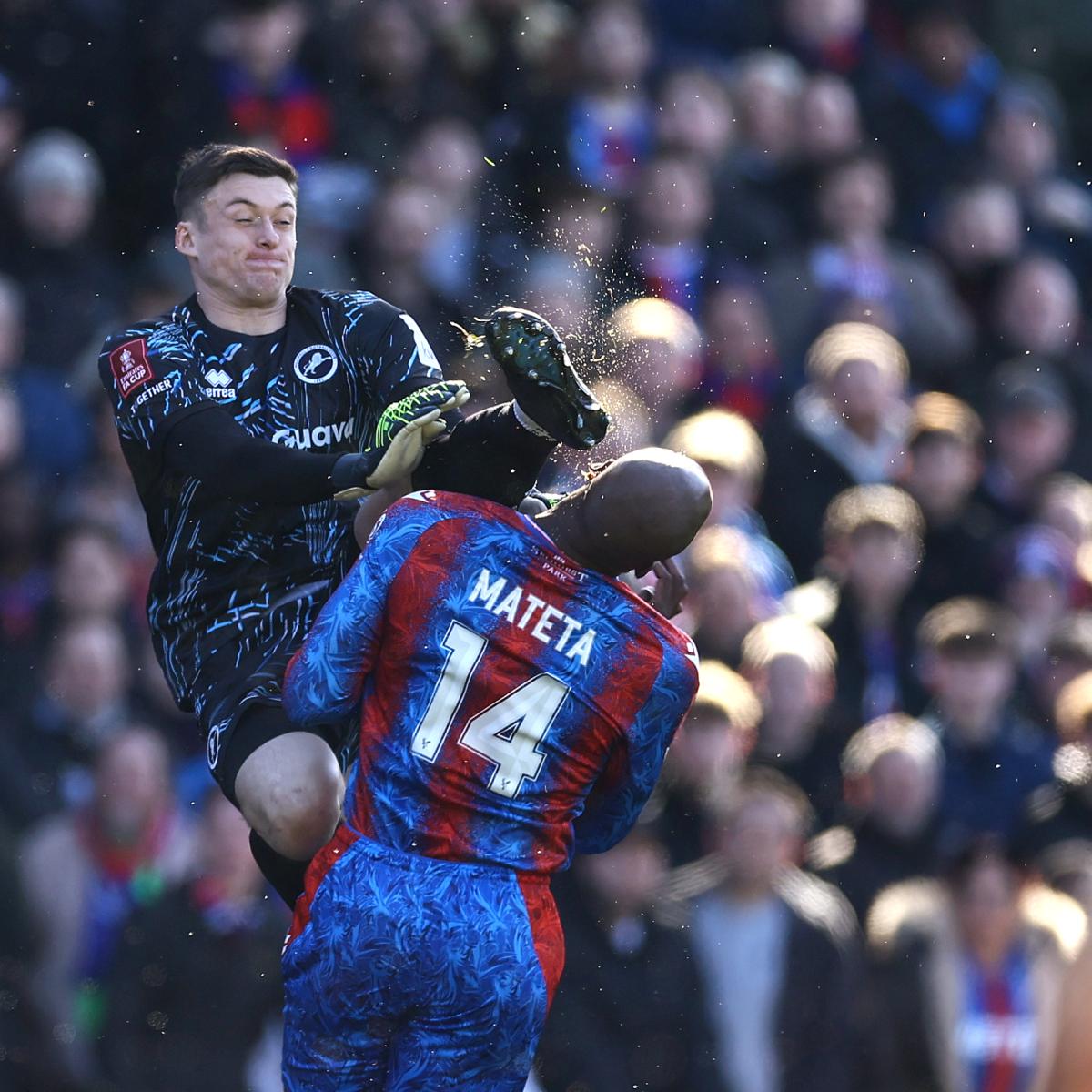 Mateta injury vs Millwall