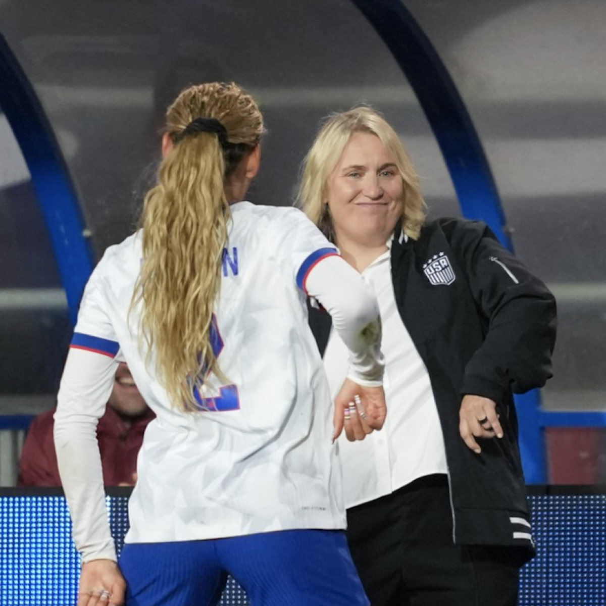 Trinity Rodman Emma Hayes dance