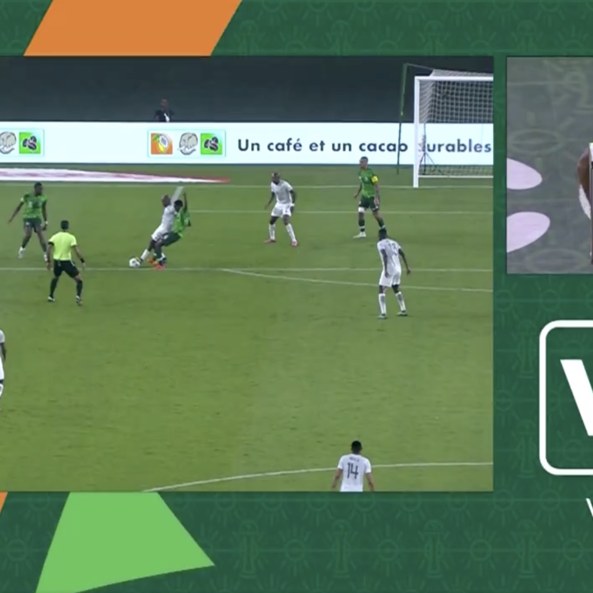 VAR gives South Africa penalty kick