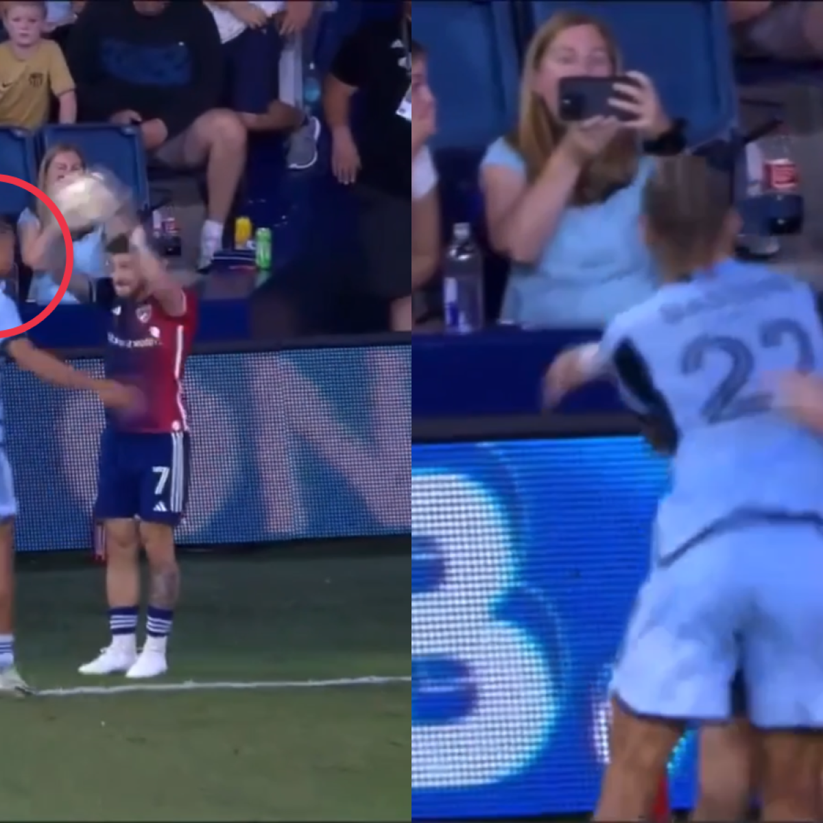 Zorhan Bassong red card vs. FC Dallas