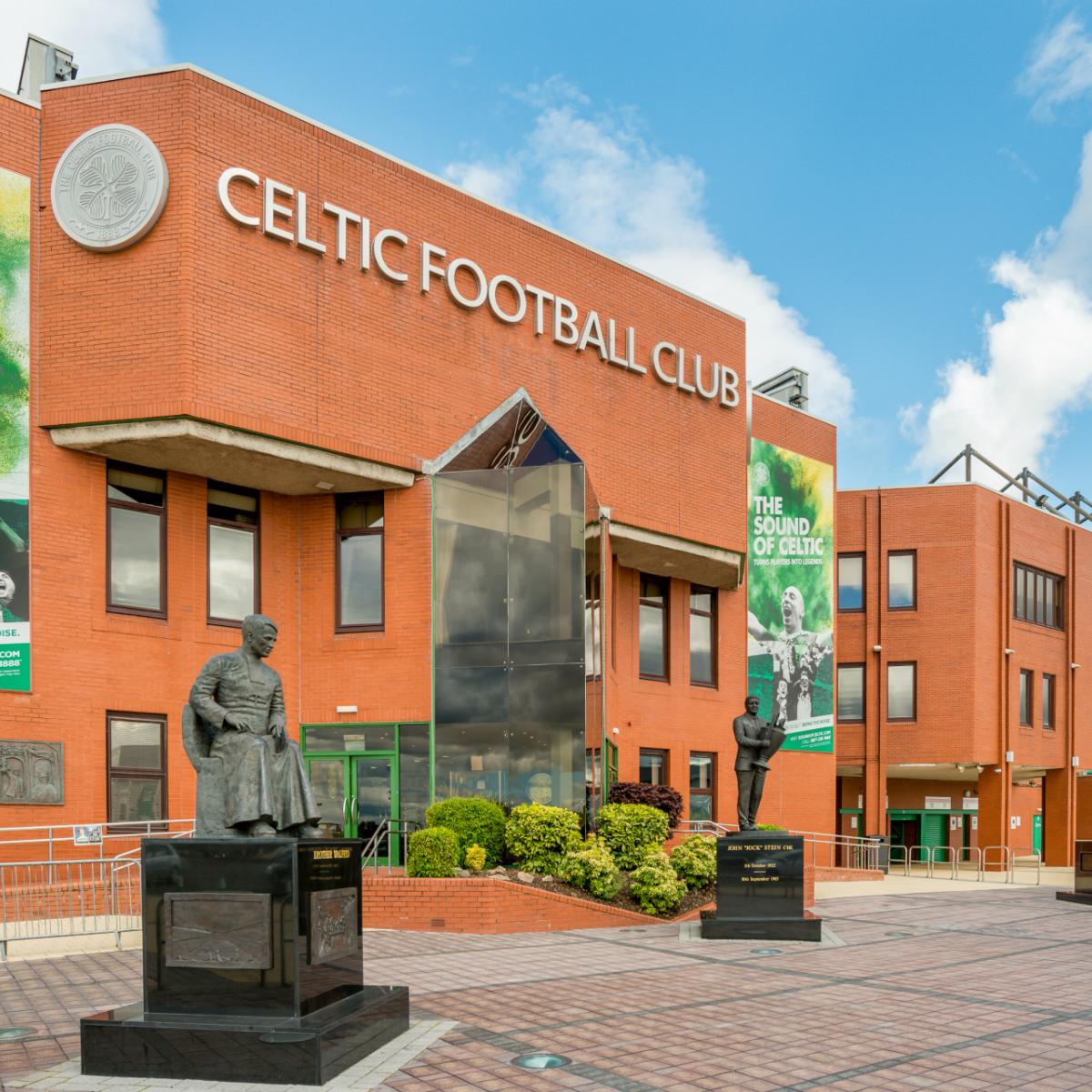 Celtic Park, home of a drunk fan sliding in the urinal