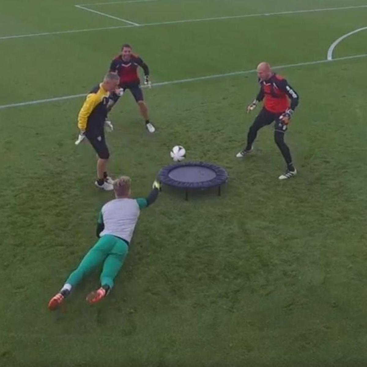 Spike Ball Is A Goalkeeper Drill