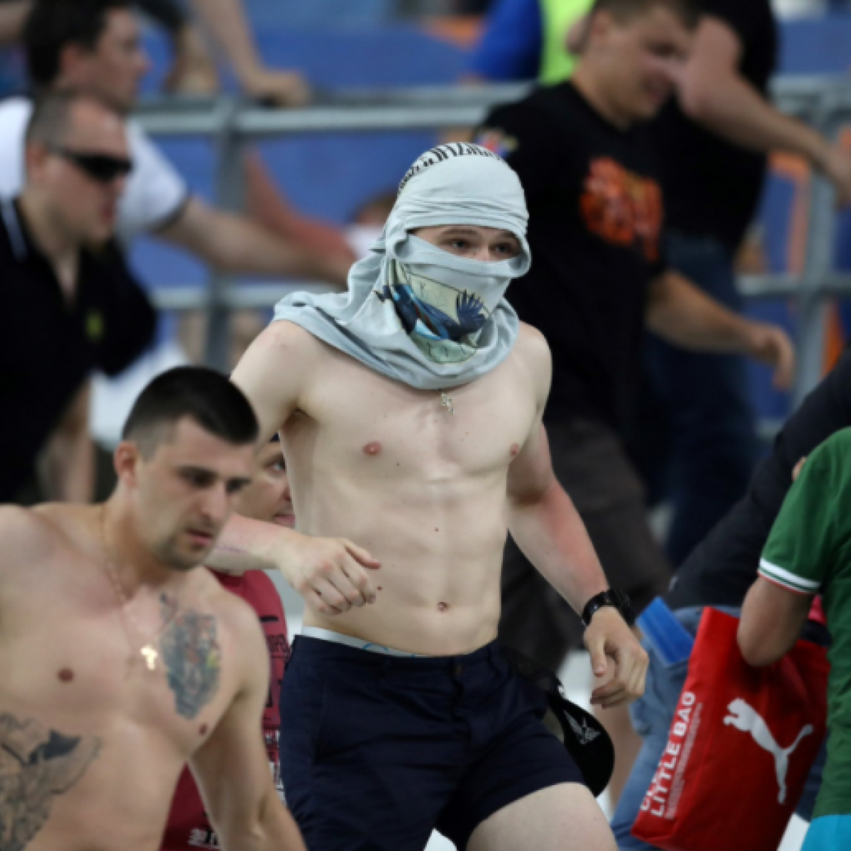 Russian Hooligans and trained and violent. World Cup