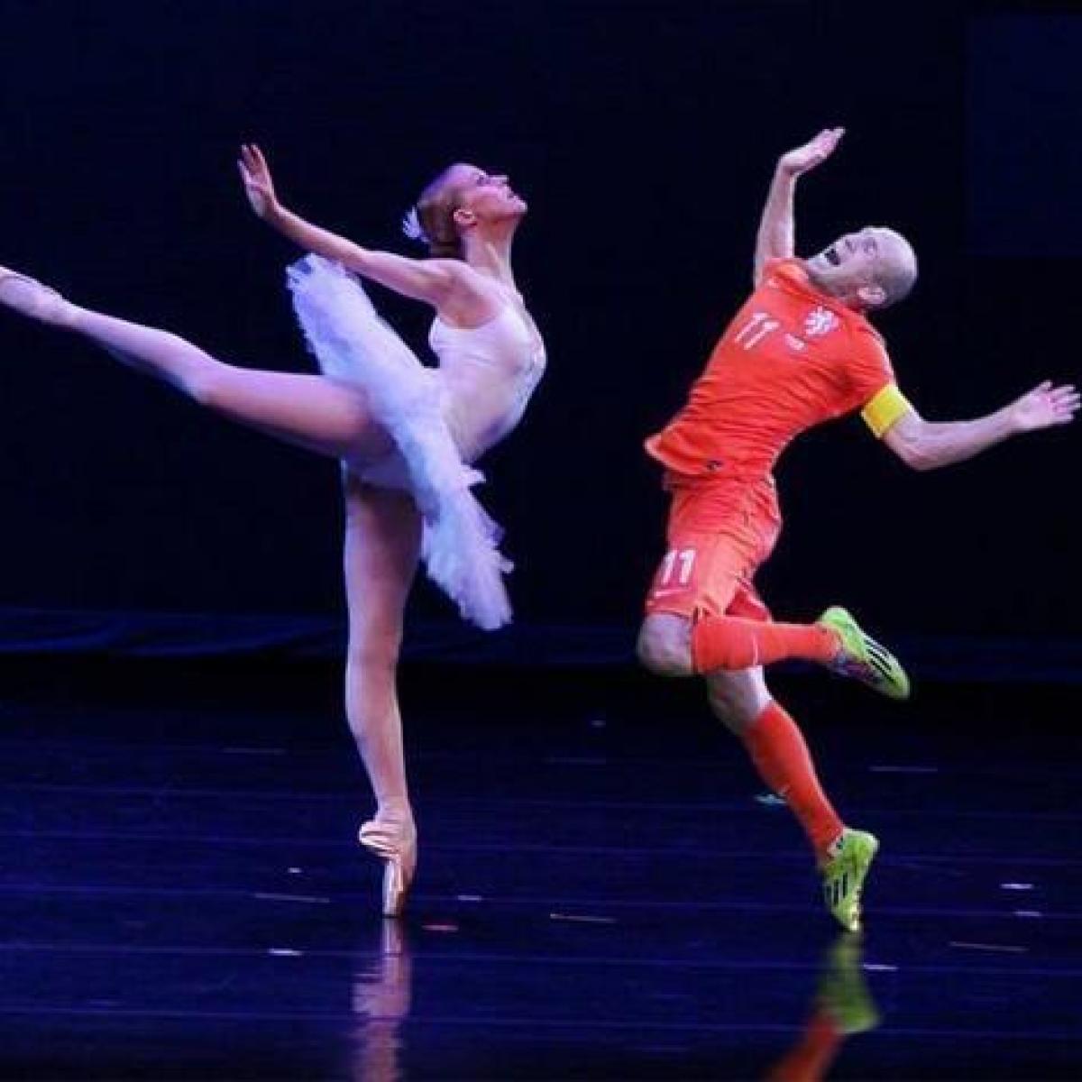 Arjen Robben Flop ballerina Meme Funny